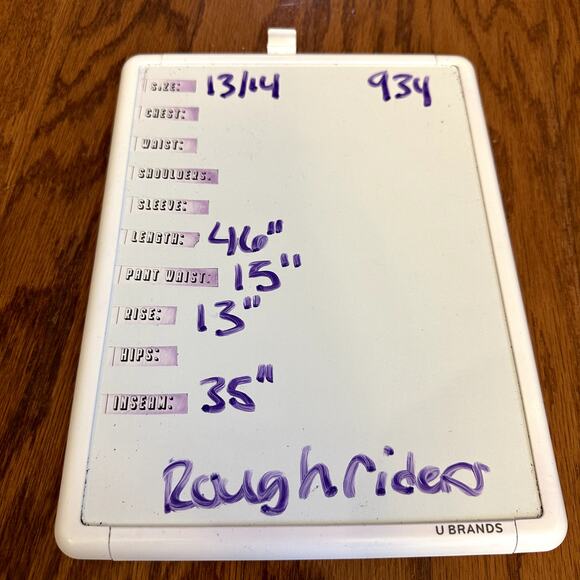 Vintage Women’s RoughRider Circle T Western Style Purple Denim Jeans Size 13/14 - Picture 6 of 6